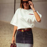 DIAMOND RANGE DARK BLUE SKIRT