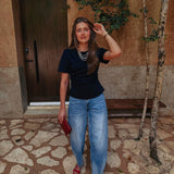 DOLORES DARK BLUE T-SHIRT