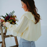 FAELINA YELLOW RUFFLE BLOUSE