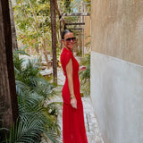 MARIACHI LONG RED DRESS