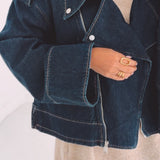 JUNESSA DARK BLUE DENIM JACKET