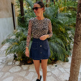 LEOPARD BEIGE LONGSLEEVE SHIRT