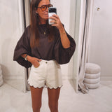 BEIGE DENIM SHORT 591-NTA