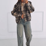 MIRTHE BEIGE CHECKERED JACKET