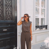 DANIKA TAUPE TWO-PIECE SET
