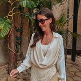 VACACIONES ECRU BLOUSE