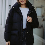 INDIE-JANE BLACK PUFFER JACKET