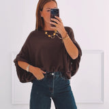 PAIGE BROWN SWEATER