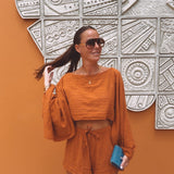 GARCIA RUSTY ORANGE TWO-PIECE SET