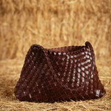 TWILIGHT BROWN WOVEN BAG