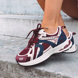ESTHER BORDEAUX/DARK BLUE SNEAKERS