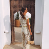 ES VEDRA YELLOW LACE BLOUSE