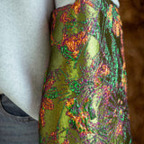 FREYA GREY SWEATER / OLIVE GREEN SLEEVES