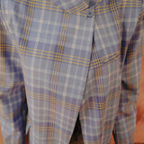IFRANE LIGHT BLUE CHECKERED BLAZER