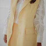 INGA YELLOW SLEEVELESS BLAZER
