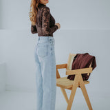 LIGHT BLUE WIDE LEG JEANS 0059-11