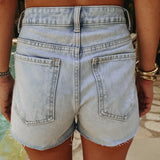 LIGHT BLUE DENIM SHORT 7269