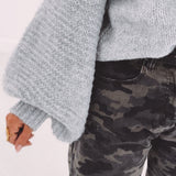 CASSIDY GREY BUTTON CARDIGAN