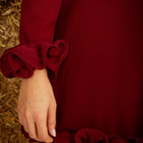 CECELIA BORDEAUX DRESS