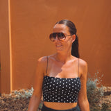 SALTAIR BLACK POLKADOTS TOP
