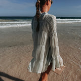 PRE-ORDER OAXACA MINT BEACH BLOUSE DRESS