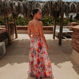 SULTANA PINK MULTICOLOR FLOWER DRESS