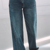 BLUE WIDE LEG JEANS A5039