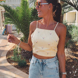 PALMA YELLOW CHECKERED TOP