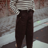 ELIDI BROWN BALLOON PANTS