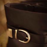 WESTON BROWN LEATHER BELT BOOTS