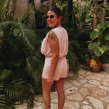 NOPAL LIGHT PINK PLAYSUIT