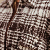 LACEY BROWN CHECKERED JACKET