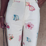 SUN & SAND ECRU SUMMER PANTS
