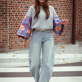 LIGHT BLUE BALLOON JEANS A3867