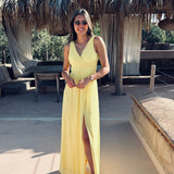 WARDA YELLOW ELEGANT DRESS