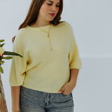 JOLIEN YELLOW SPRING SWEATER