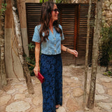 TESORO BLUE DENIM TOP