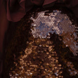 CLARA BROWN SEQUIN SKIRT