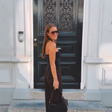 COLBIE BLACK HALTER TOP