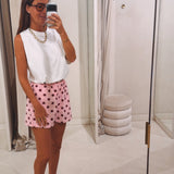 ULYSSA PINK POLKADOTS SHORT