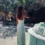 AMAIA MINT BANDEAU DRESS
