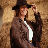 COWGIRL HAT BROWN