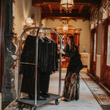 RUN THE SHOW BLACK LACE SKIRT