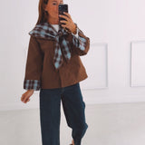 MARLOU BROWN CHECKERED JACKET