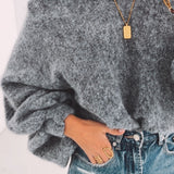 FORRESTINE GREY KNITTED PULLOVER
