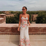 CHOUROUK WHITE FLOWER DRESS