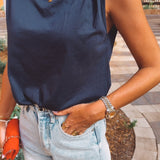 SUAVE DARK BLUE SUMMER TOP
