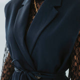 PRE-ORDER JULIE DARK BLUE SLEEVELESS BLAZER