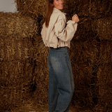 ELEANOR BEIGE CROPPED TRENCHCOAT