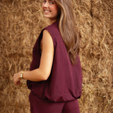 EMBERLY BORDEAUX TWO-PIECE SET